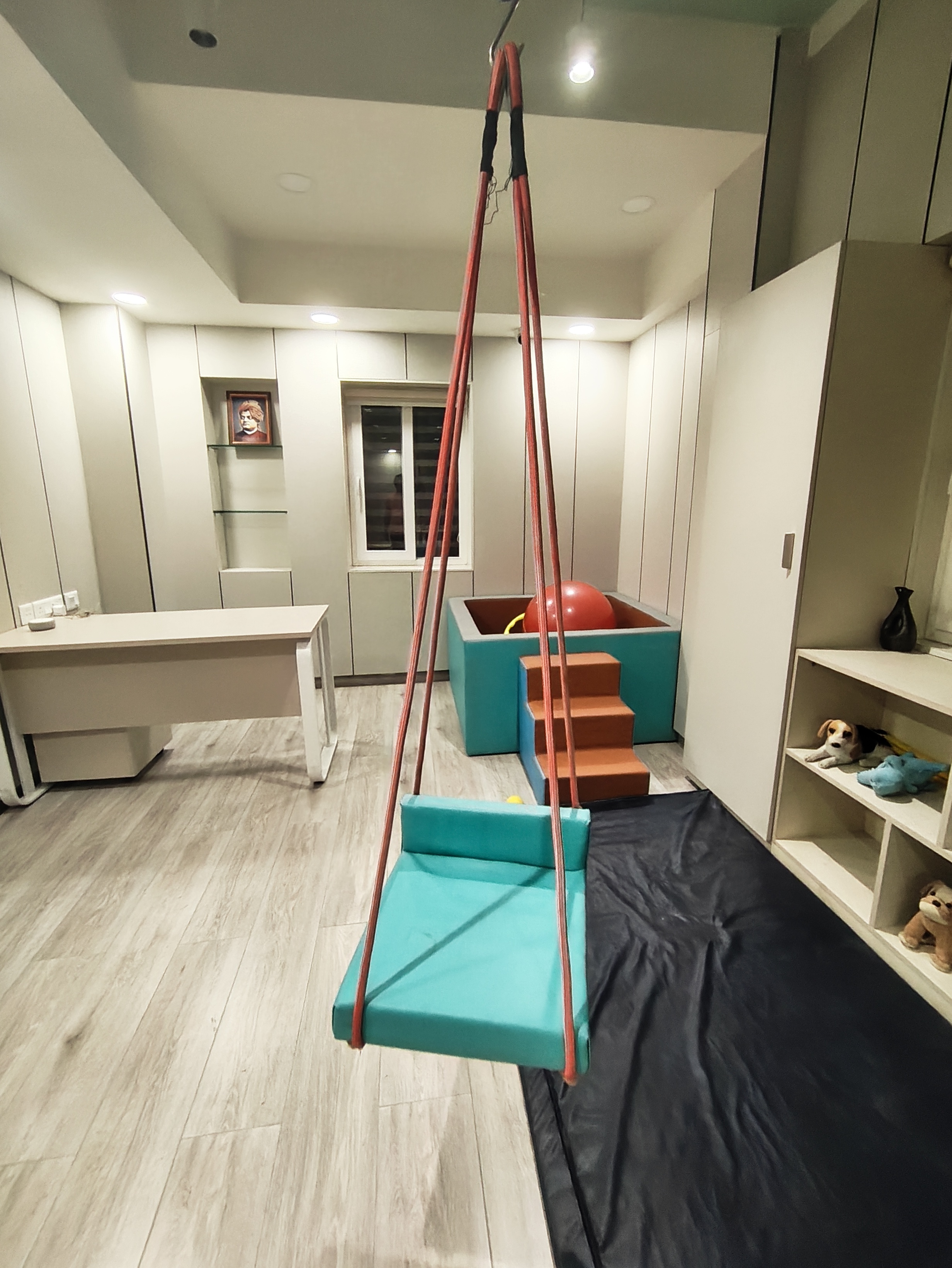Kid Swing With Back Rest